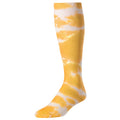 Tie Dye Athletic Tube Sock (TDY11, TDM11, TDK11) | Size Small Color Gold