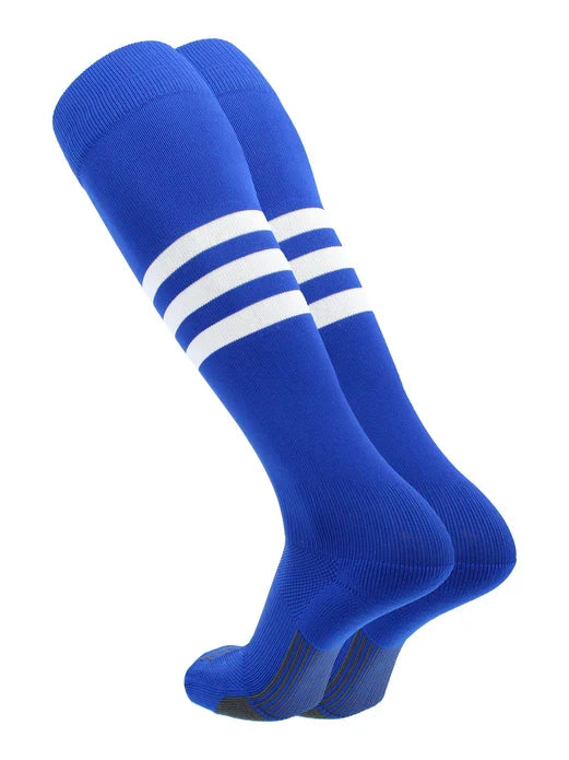 Elite Performance Baseball Socks Dugout Pattern B royal blue and white