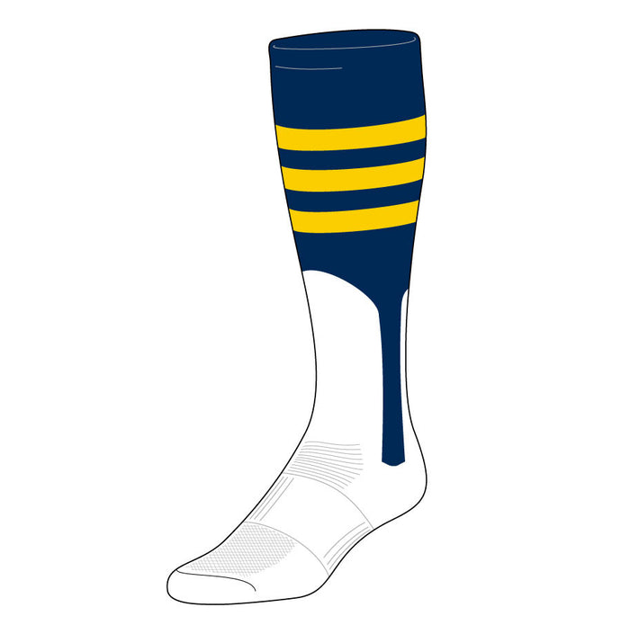 Triple-Stripe Stirrup Sock (BPX-B) | Size Smalls