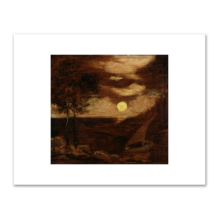 Albert Pinkham Ryder, The Lovers' Boat, ca. 1881, Smithsonian American Art Museum. Fine Art Prints in various sizes by Museums.Co