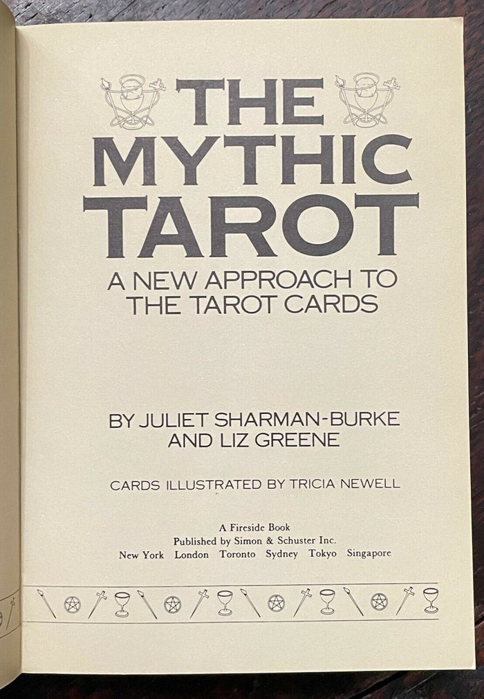 THE MYTHIC TAROT - Sharman-Burke, Greene, 1st 1986 DIVINATION PROPHECY MAGICK