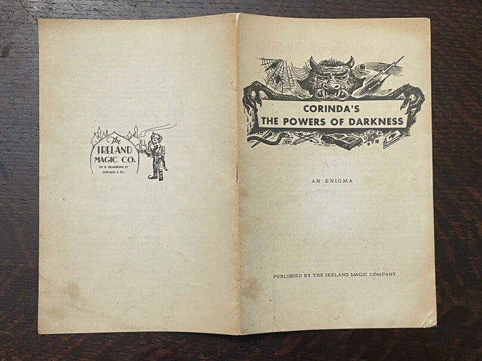 THE POWERS OF DARKNESS - Original Tony Corinda MAGIC MAGICIAN TRICK MENTALISM