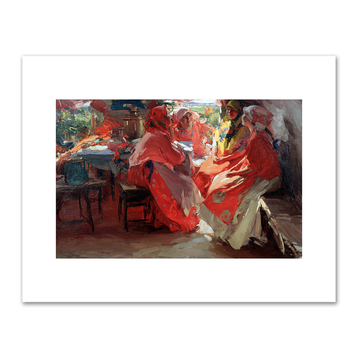 Abram Arkhipov, The Visit, 1914, State Tretyakov Gallery, Moscow; Photo Â© Fine Art Images / Bridgeman Images. Fine Art Prints in various sizes by Museums.Co
