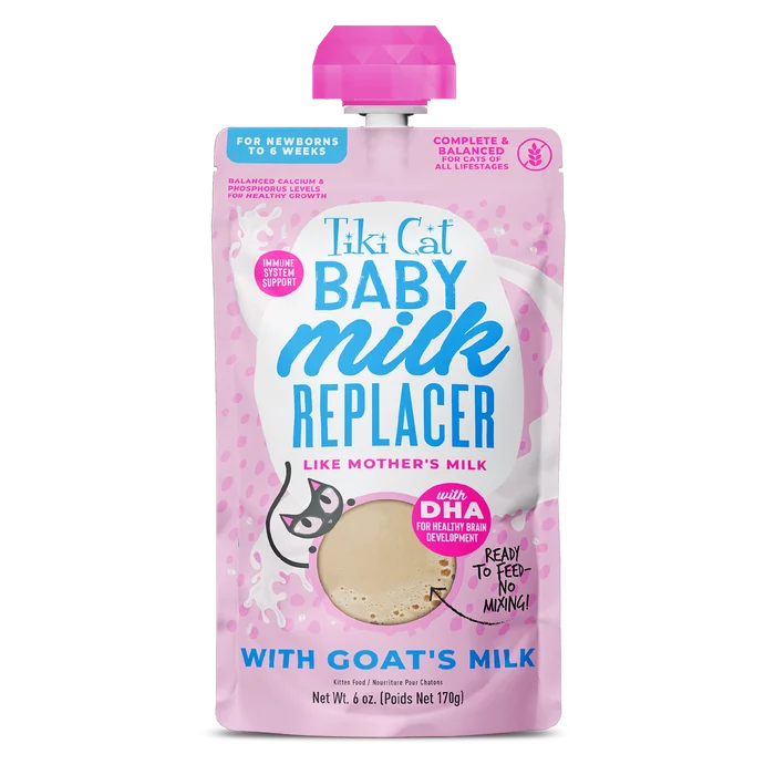 Tiki Pet Baby Milk Replacer with Goat's Milk for kittens