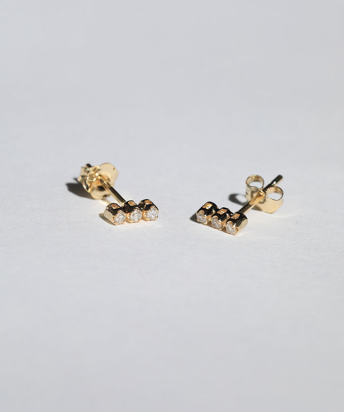 Tiny Diamond Bar Stud