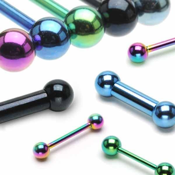 Body Jewelry - Titanium Anodised Cartilage Bar 16G