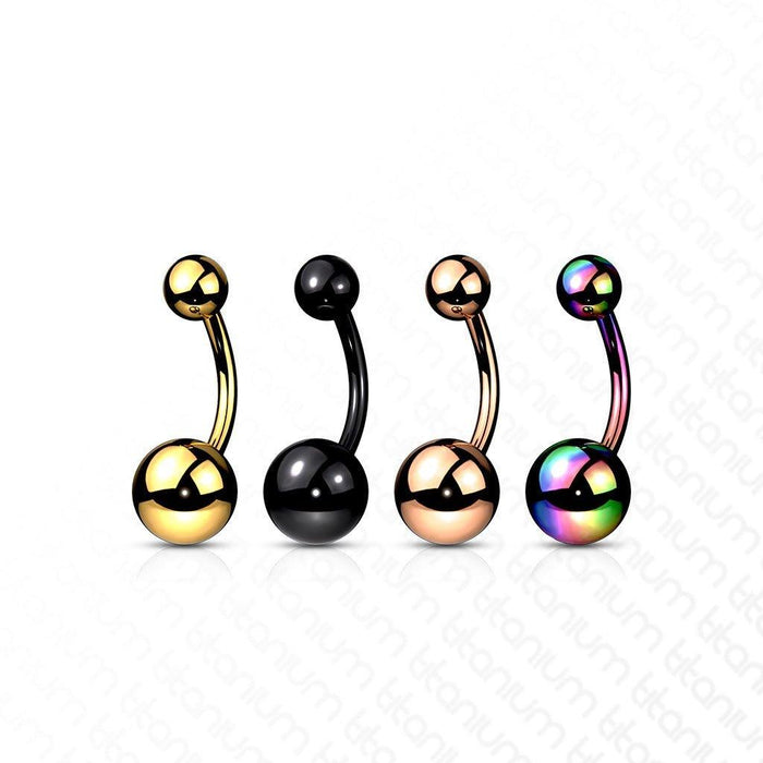 Body Jewelry - Titanium Belly Bar 14G