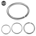 Body Jewelry - Titanium Continuous Ring 20G 18G