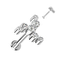 Body Jewelry - Titanium Gem Swirl Labret 16G
