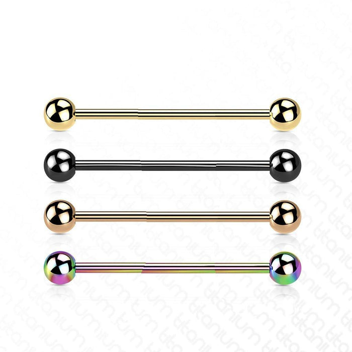 Body Jewelry - Titanium Industrial 14G 38mm