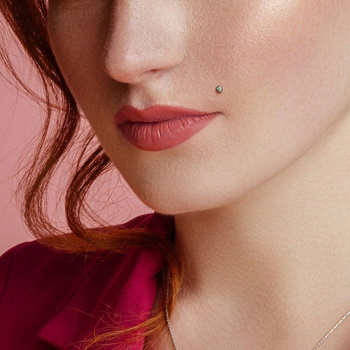 Body Jewelry - Titanium I.T. Gem Labret 16G