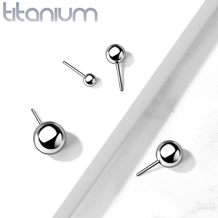 Body Jewelry - Titanium Threadless Ball End