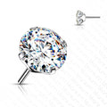 Body Jewelry - Titanium Threadless Prong Gem End