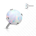 Body Jewelry - Titanium Threadless Prong Opal End