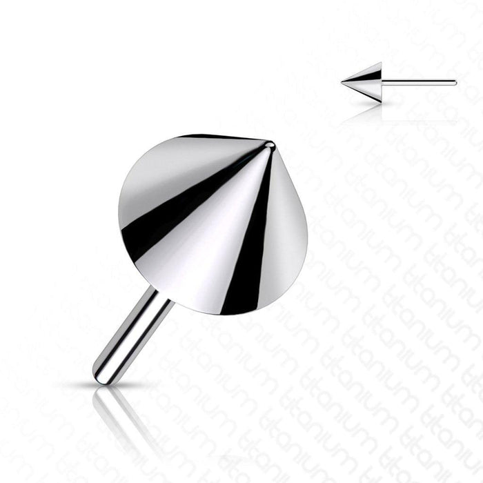 Body Jewelry - Titanium Threadless Spike End