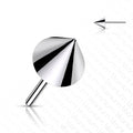 Body Jewelry - Titanium Threadless Spike End