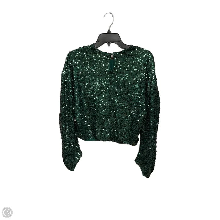 Top Long Sleeve By Hyfve In Green, Size: L