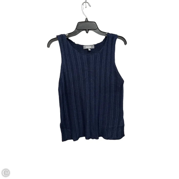 Top Sleeveless By Marled In Navy, Size: M