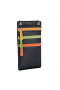 Travel Neck Purse in Black Pace - Mildred Hoit