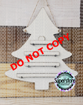 Tree advent calendar WITH holes - Wall Hanger - Sublimation Blank