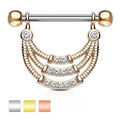 Body Jewelry - Triple Line Nipple Dangle 14G