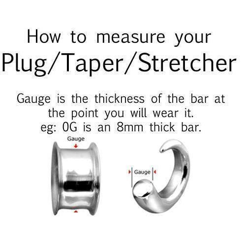 Body Jewelry - Unakite Stone Plug 8G-1"