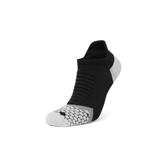 Unisex Cushioned Low Running Socks – Black/Grey