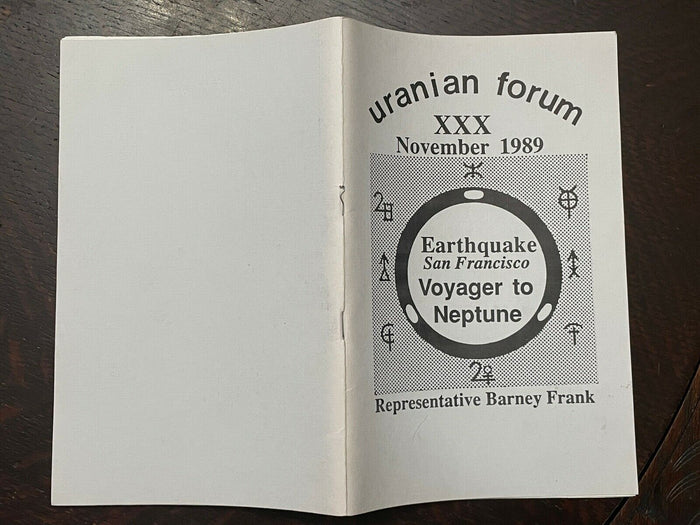 URANIAN FORUM MAGAZINE - 1989 - ASTROLOGY CURRENT EVENTS DIVINATION PROPHECY