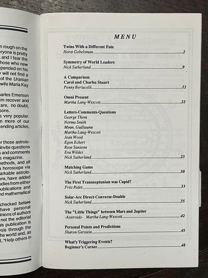 URANIAN FORUM MAGAZINE - May 1990 - ASTROLOGY CURRENT EVENTS DIVINATION PROPHECY