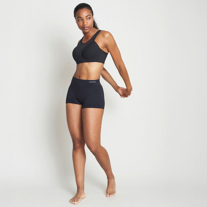 Women’s Running Boy Shorts – Black (3-Pack)