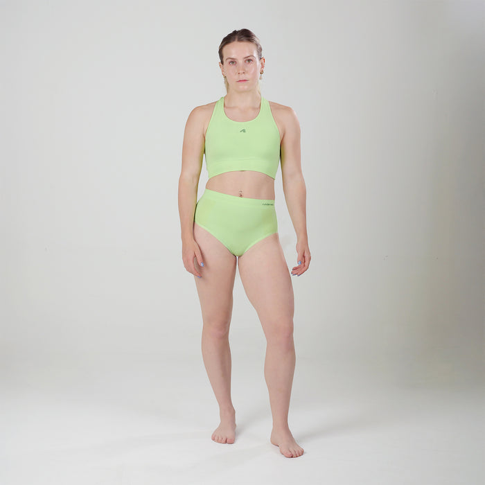 Women's Running Briefs - Paradise Green