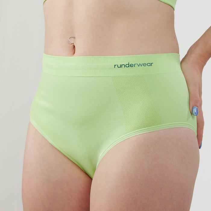 Women's Running Briefs - Paradise Green