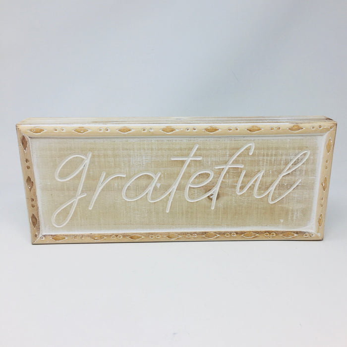 Wood Engraved Block Sign — Gerson