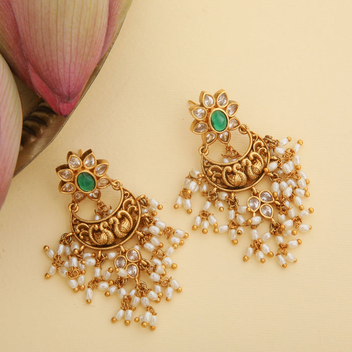 Yashvi Antique Chandbali Earrings