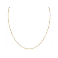 Yellow Gold over Sterling Silver Pearl Station Necklace